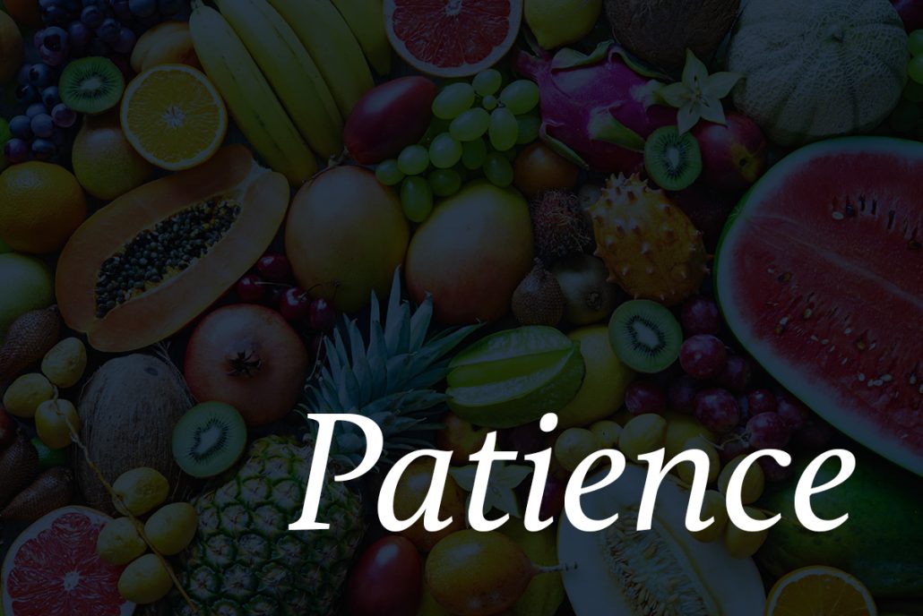 Fruits of the spirit – Patience